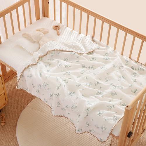 ベビー 綿毛布 赤ちゃん用 コットンケット 綿 ブランケット フランネル ガーゼ ベビー毛布 2サイ...