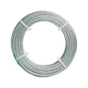 TRUSCO(トラスコ) ステンレスワイヤロープ ナイロン被覆 Φ1.5(2.0)mm×20 CWC...