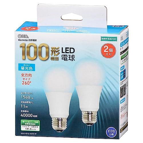 オーム(OHM) LED電球 E26 100形 100ワット形 100W形 密閉形器具対応 全方向 ...