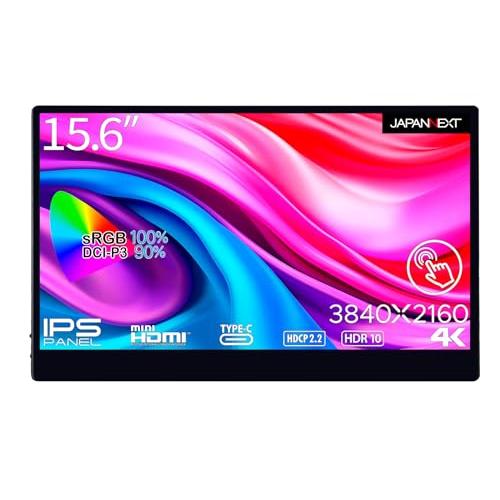 JAPANNEXT 15.6インチ モバイルモニター IPS パネル 4K UHD 3840x216...