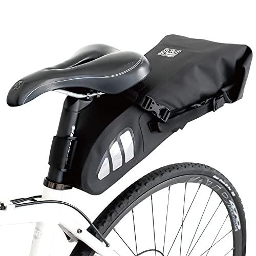 GORIX(ゴリックス) ロードバイク 防水 サドルバッグ 肩掛け 持ち運び可能  大容量・反射板付...