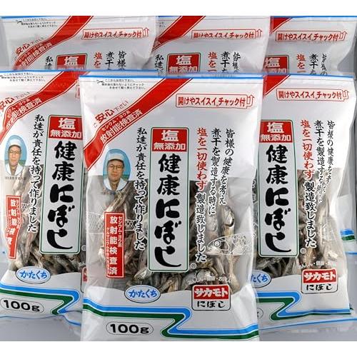 サカモト塩無添加健康にぼし 100G x 6袋