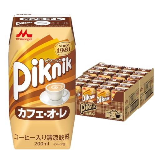 森永乳業 ピクニック カフェ・オ・レ 200ml 紙パック 飲料 ドリンク 飲み物 常温保存×24本
