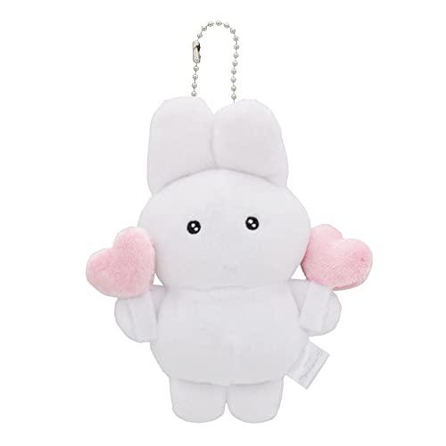 サンスター文具 shiroiusagichan キーホルダー ぬいぐるみ ハート S8345686
