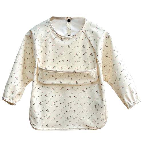 GoUseGo お食事エプロン 長袖 ベビー 食事用エプロン 男の子 女の子 袖付き 離乳食エプロン...