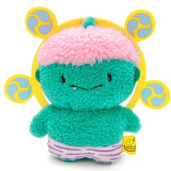 サンレモン ふわふわたっとん S かみなり GR 17.5×6×15cm ぬいぐるみ グリーン 緑 ...
