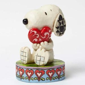 スヌーピー -Holding Heart-PEANUTS JIM SHORE ピーナッツ ジムショアスヌーピー Snoopy フィギュア 置物 彫像 #4049396｜renaissance-gift