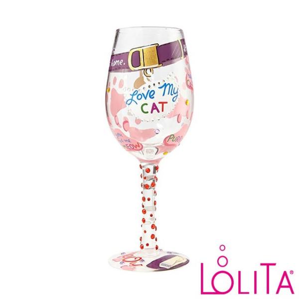 Lolita ワイングラス LOVE MY CAT #6000023