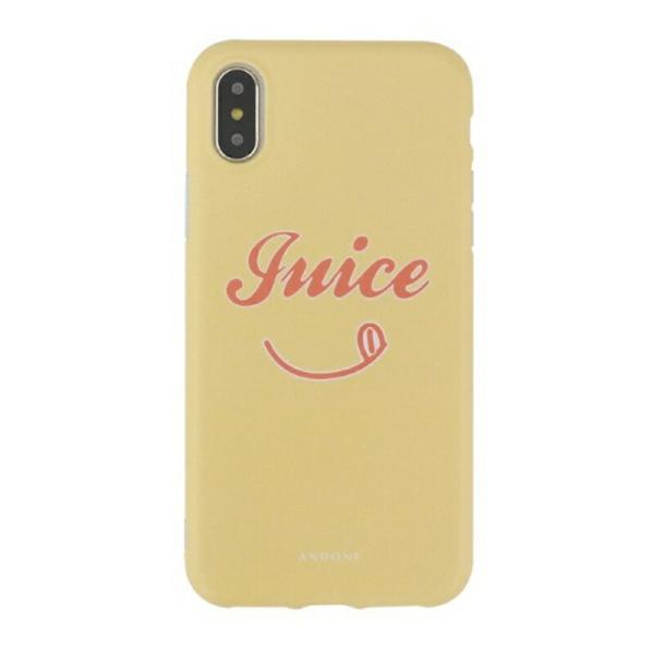 BGM iPhone X XS Juice イエロー スマホケース Apple アップル アイフォン...