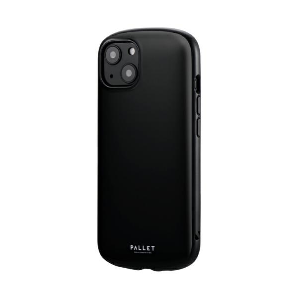 iPhone 13 耐衝撃 ハイブリッドケース PALLET AIR ブラック 超軽量 極薄 カメラ...