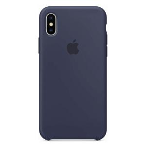 【純正品】iPhone X / XS  Apple シリコンケース ネイビーアップル 10 アイフォーン ケース カバー シンプル 無地 ワイヤレス充電 純正  アウトレット MQT32FE/A