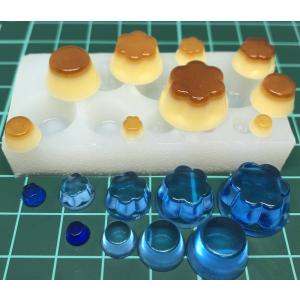 ミニチュア【サイズ色々プリン９種】シリコンモールド　シャカシャカシェイカー