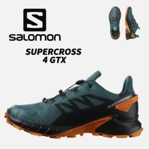 SALOMON サロモン スニーカー メンズ スポーツ 軽量 トレイルランニング  アウトドア シューズ カジュアル 防水 クッション性 SUPERCROSS 4 GTX 海外限定モデル｜rendic-mall