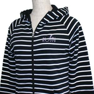 RUSTY(ラスティ)_レディース_ジップパーカー【ブラック(BLK)】_955030
