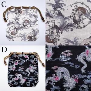 信玄袋 メンズ 浴衣 巾着 和柄 バッグ マチ...の詳細画像2