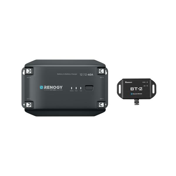 【セット】RENOGY 12V 40A DC-DC 走行充電器 カーチャージャー + BT-2 Bl...