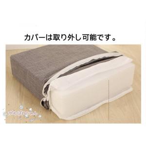 高反発 クッション 座布団 極厚 10cm フ...の詳細画像4
