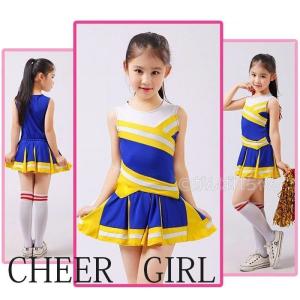 キッズダンス チアダンス スカート 上下セット キッズダンス