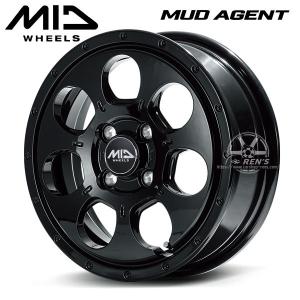 送料無料 軽トラック 軽バン MUD AGENT ブラック ブリヂストン 145/80R12LT 80/78N 荷重対応 ハイゼット キャリー N-VAN クリッパー｜rensshop