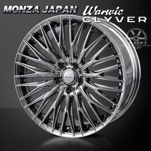 送料無料 90系 VOXY ボクシー ノア 等 MONZA Warwic CLYVER クライヴァー SPT メッキ 215/45R18 タイヤ ホイール4本SET｜rensshop