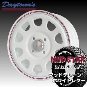 送料無料  軽トラック ハイゼット キャリー アクティ デイトナ ホワイト 145/80R12LT 80/78N 6PR マッドスター M/T ホワイトレター｜rensshop