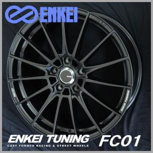 送料無料★アルファード ヴェルファイア 軽量★エンケイ ENKEI TUNING FC01 セミグロスブラック 245/40R20 国産タイヤ｜rensshop