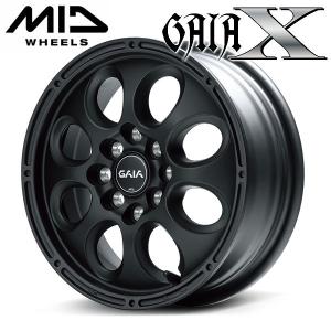 4本 送料無料 NV200 バネット MID GAIA Ｘ ガイアクロス 14インチ 5.0J　+42 （4穴 PCD:114.3 & 4穴 PCD100）8穴マルチ｜rensshop