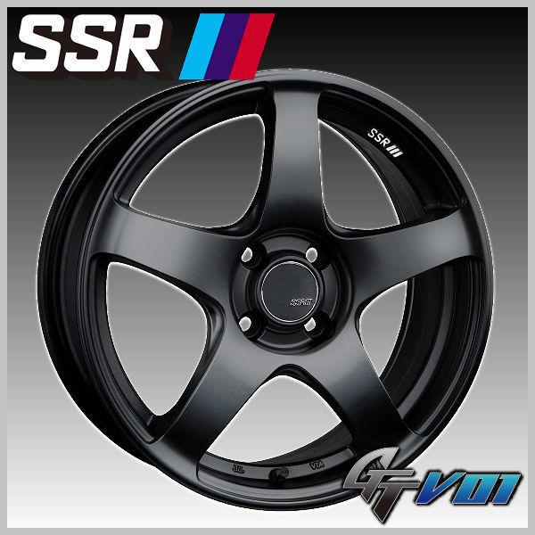 送料無料 ロードスター ヤリス アクア などに SSR スピードスター GTV01 フラットブラック...