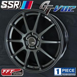 送料無料 GR86 86 BRZ カローラスポーツ SSR GTV02 フラットブラック 8.5J 225/40R18 ヨコハマ タイヤ ホイールセット｜rensshop