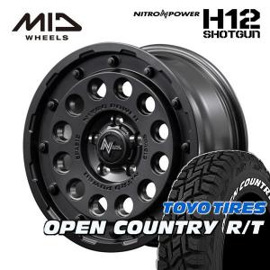 送料無料 デリカD:5 等に ナイトロパワー H12 SHOTGUN バレルブラック 225/70R16 TOYO オープンカントリー R/T ホワイトレター｜rensshop