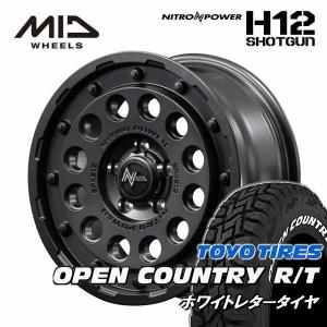 送料無料 ライズ ロッキー ハイブリッド車 ナイトロパワー H12 SHOTGUN 215/65R16 TOYO オープンカントリー R/T ホワイトレタータイヤ｜rensshop