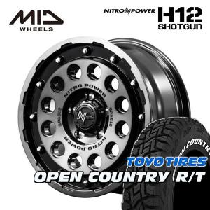 送料無料 デリカD:5 等に ナイトロパワー H12 SHOTGUN ブラッククリア 225/70R16 TOYO オープンカントリー R/T ホワイトレター｜rensshop