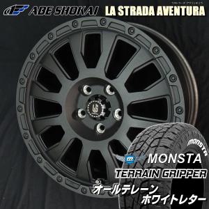 送料無料 JEEP ジープ ラングラー JL系 JK系 アヴェンチュラ リンクルブラック 285/60R18 モンスタ テレーングリッパー A/T ホワイトレター｜rensshop