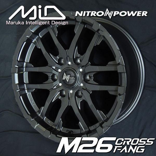 送料無料 新品  4本セット プラド ハイラックス ナイトロパワー M26 CROSS FANG バ...