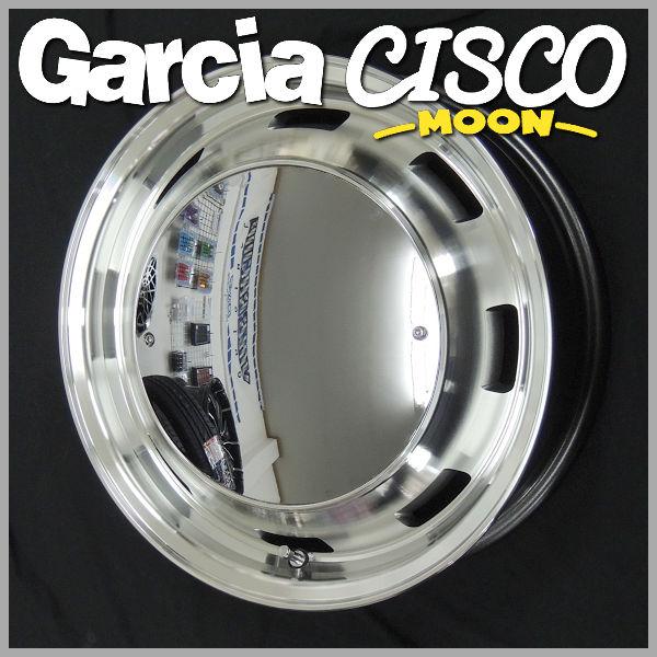 4本 送料無料 14インチ ガルシア シスコmoon ポリッシュ 4.5J +45 4穴 PCD10...
