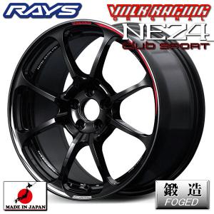 送料無料 在庫有り RAYS レイズ ボルクレーシングNE24 club sport ブラック BK 225/40R18 GR86 86 BRZ 4本 鍛造ホイール ヨコハマタイヤ｜rensshop