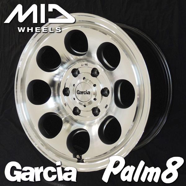 送料無料 新品  4本セット プラド ハイラックス ガルシア Palm8 ポリッシュ 17inch ...