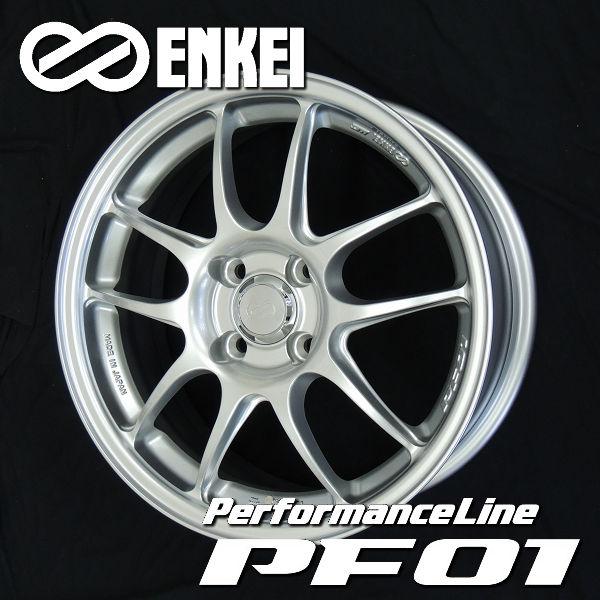 送料無料 ENKEI エンケイ パフォーマンスライン PF01 シルバー 165/40R16 タイヤ...