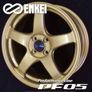 送料無料 ND系 ロードスター ENKEI エンケイ パフォーマンスラインPF05 ゴールド 205/45R17 タイヤホイールセット｜rensshop