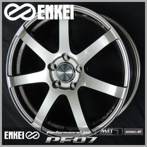 送料無料 レヴォーグ 等 ENKEI エンケイ パフォーマンスラインPF07 ダークシルバー 7.5J +48 225/45R18 安心のピレリタイヤ｜rensshop