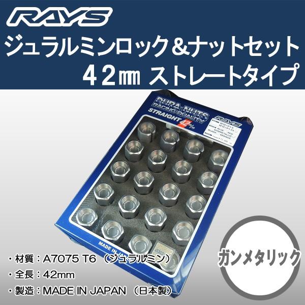 送料無料 ５穴＆４穴用 M12 1.25 ＲＡＹＳ DURA ロック＆ナット 国産 軽量 ストレート...