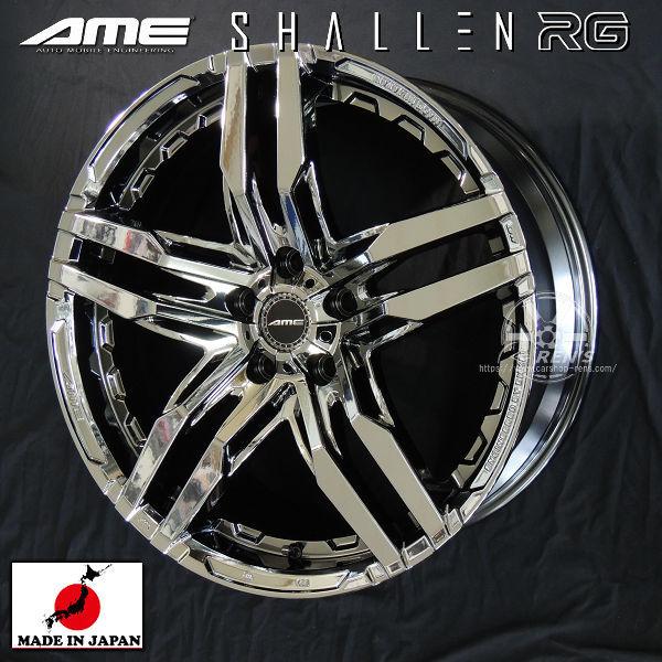 送料無料 国産ホイール 4本 40 アルファード ヴェルファイア AME シャレン RG SBC メ...