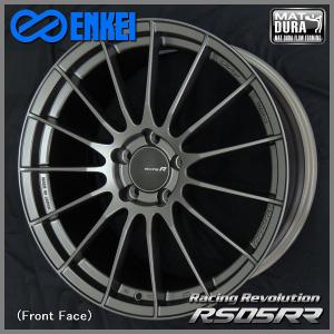 送料無料 GR86 86 BRZ カローラスポーツ ENKEI レーシング レボリューション RS05RR ガンメタ 225/40R18 ヨコハマタイヤホイールSET｜rensshop