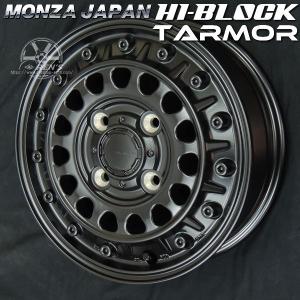 送料無料 軽トラ 軽バン HI-BLOCK TARMOR サテンブラック ブリヂストン 145/80R12 LT 80/78N 荷重対応 ハイゼット キャリー N-VAN｜rensshop