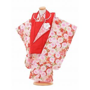 七五三 3歳 女の子 レンタル 簡単 着付け ワンタッチ 着物 被布 オフ