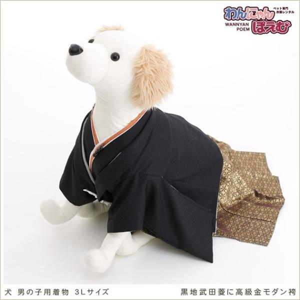 犬の着物レンタル 大型犬 男の子 d3l-003 ペット衣装 往復送料無料 高級生地 かっこいい 結...