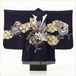 小さめ5歳 男の子 正絹 着物レンタル 100...の詳細画像1