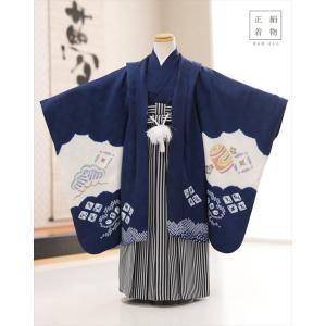 5歳 男の子 正絹 七五三 着物レンタル d5601 袴レンタル 子供着物 七草