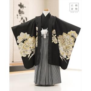 七五三　5歳　上質の正絹で上品なデザイン　羽織　袴、足袋、草履などのフルセット 七五三 5歳 上質の正絹で上品なデザイン 羽織 袴、足袋、草履などの