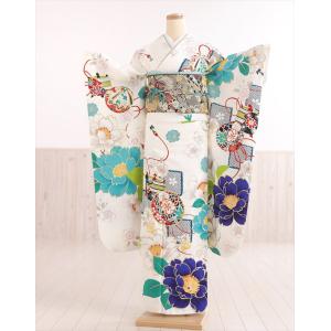 成人式 振袖レンタル １月 お正月 fb1444s 振り袖 着物レンタル 20歳 furisode レトロ モダン 正絹 人気 おしゃれ 高級 白地に金駒刺繍と慶び吉祥華｜rental-poem